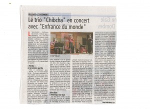 Article Voix de l'Ain  concert
